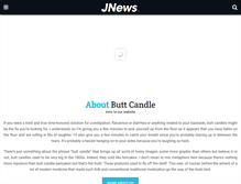 Tablet Screenshot of buttcandle.com